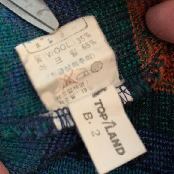 VINTAGE 70’s TOP LAND WOOL BLEND SWEATER - Picture 8 of 8